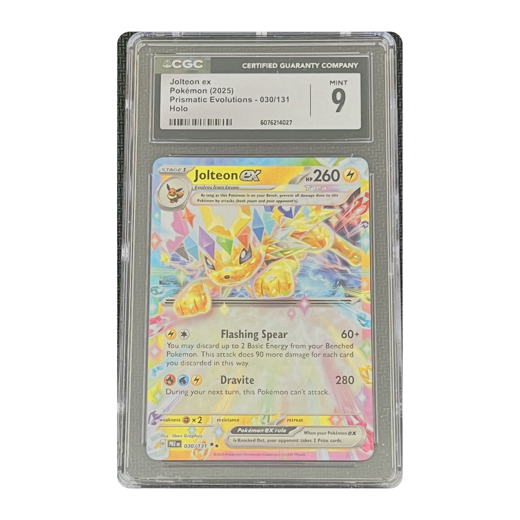 CGC 9 2025 Prismatic Evolutions Jolteon ex