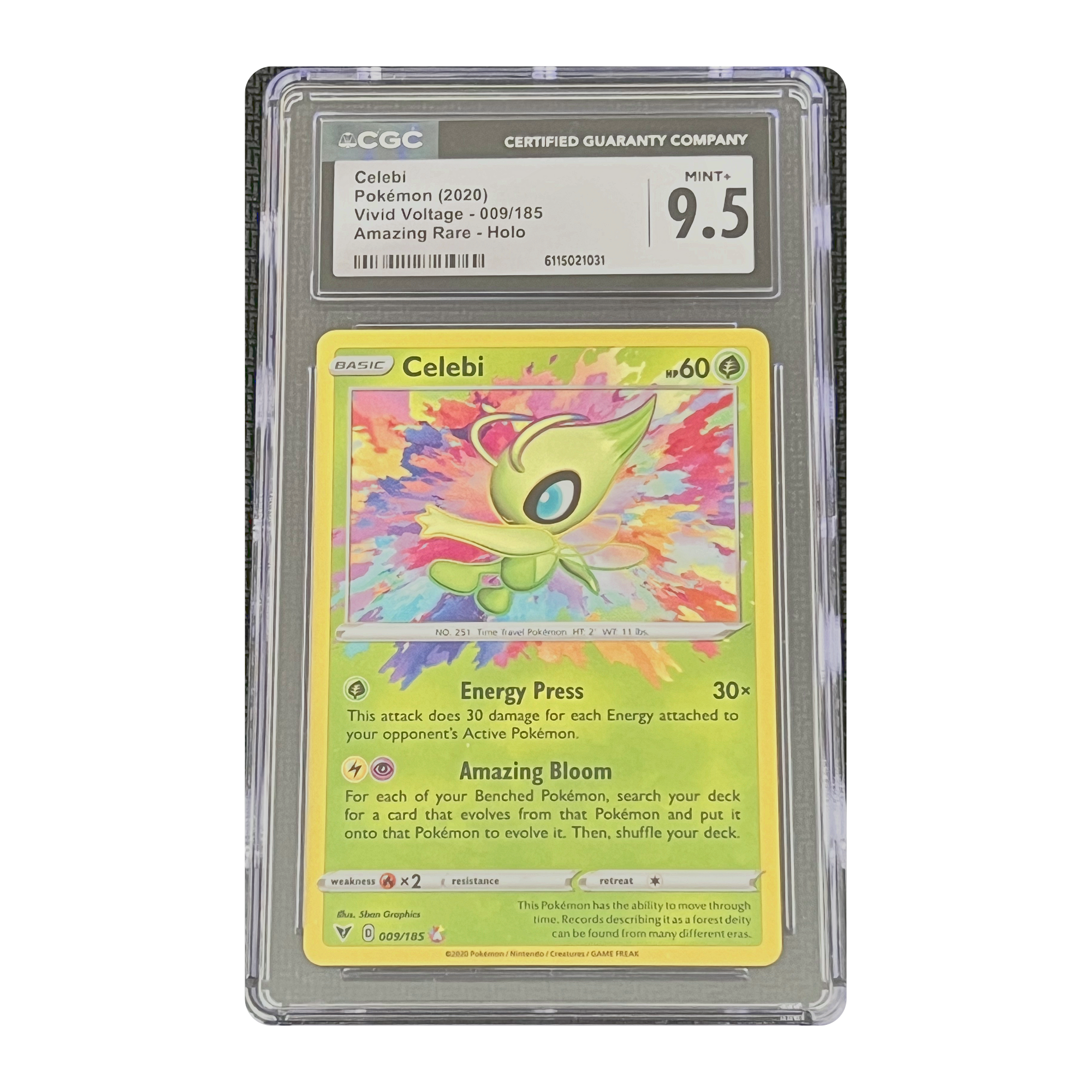 CGC 9.5 2020 Vivid Voltage Celebi
