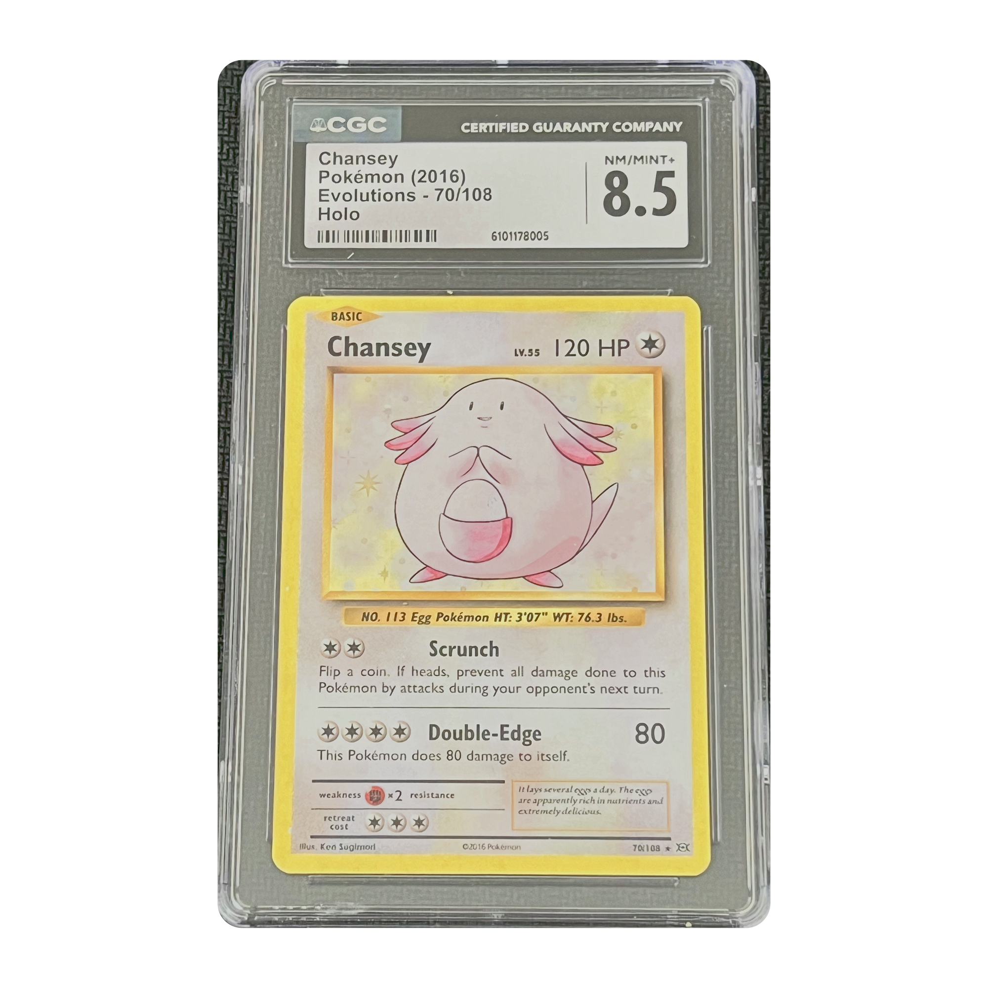 CGC 8.5 2016 Evolutions Chansey