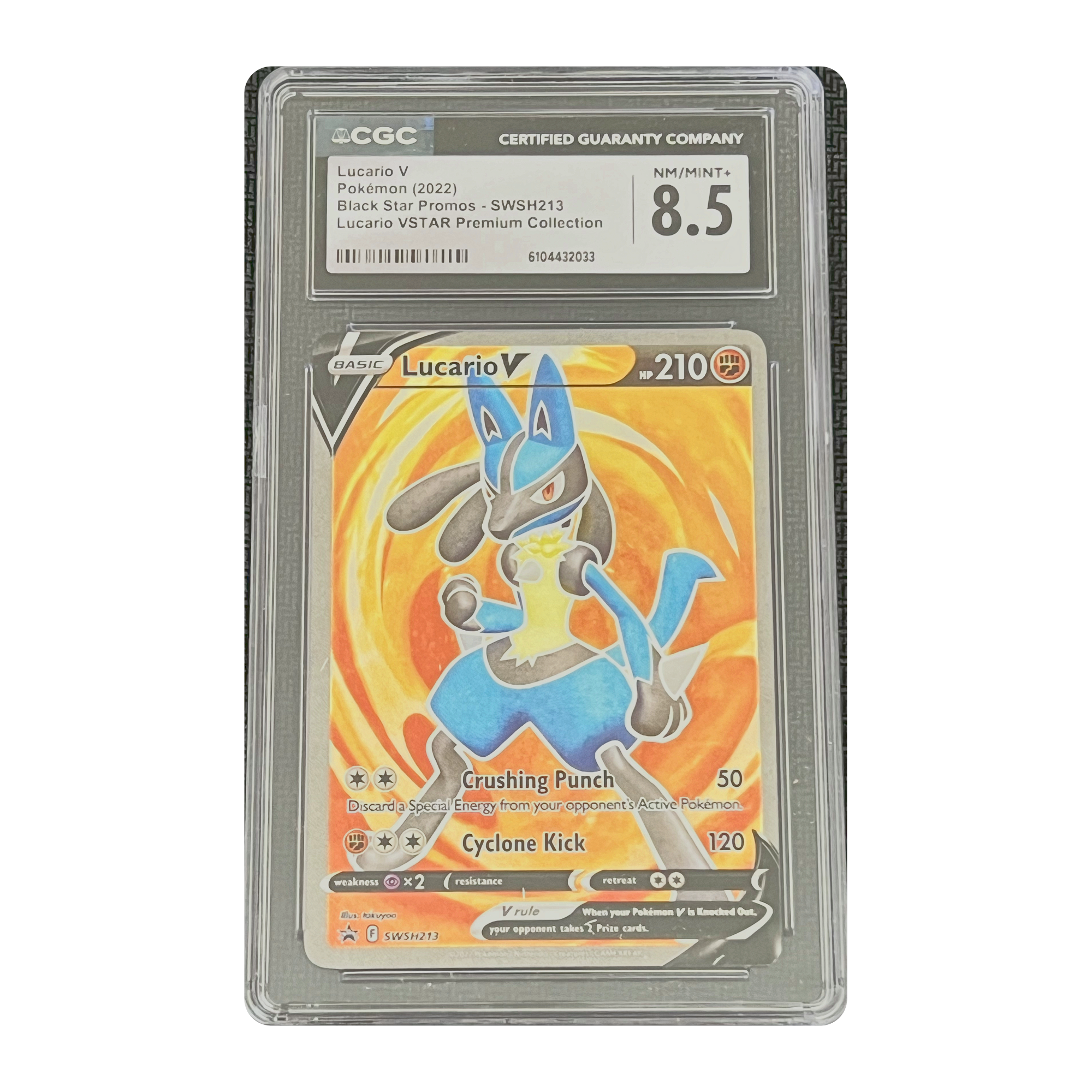 CGC 8.5 2022 Crown Zenith Lucario V