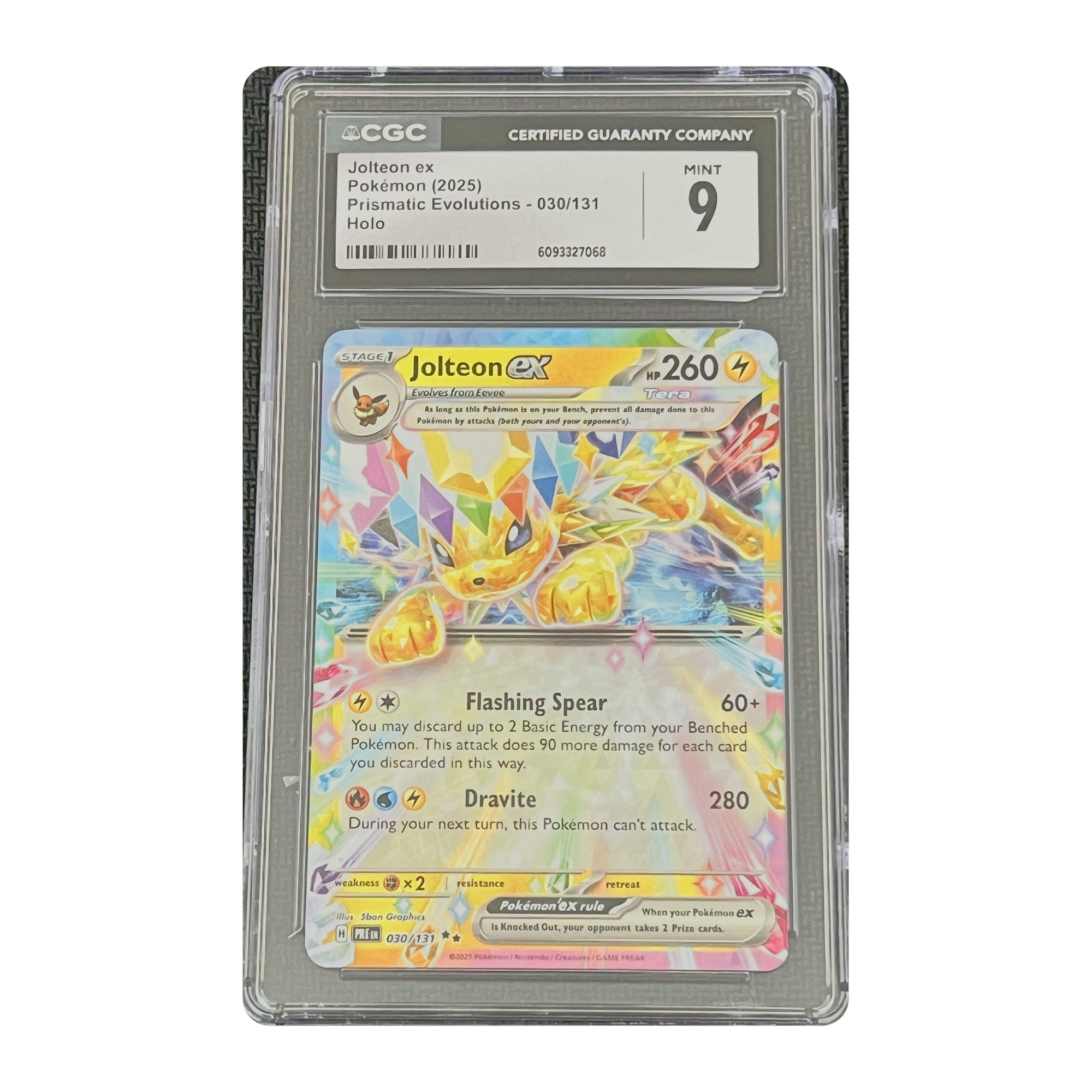 CGC 9 2025 Prismatic Evolutions Jolteon ex