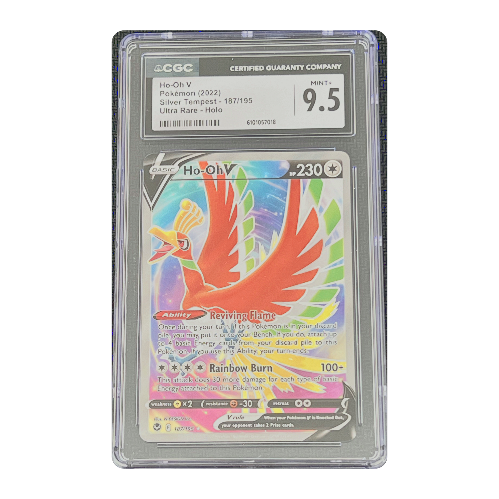 CGC 9.5 2022 Silver Tempest Ho-Oh V