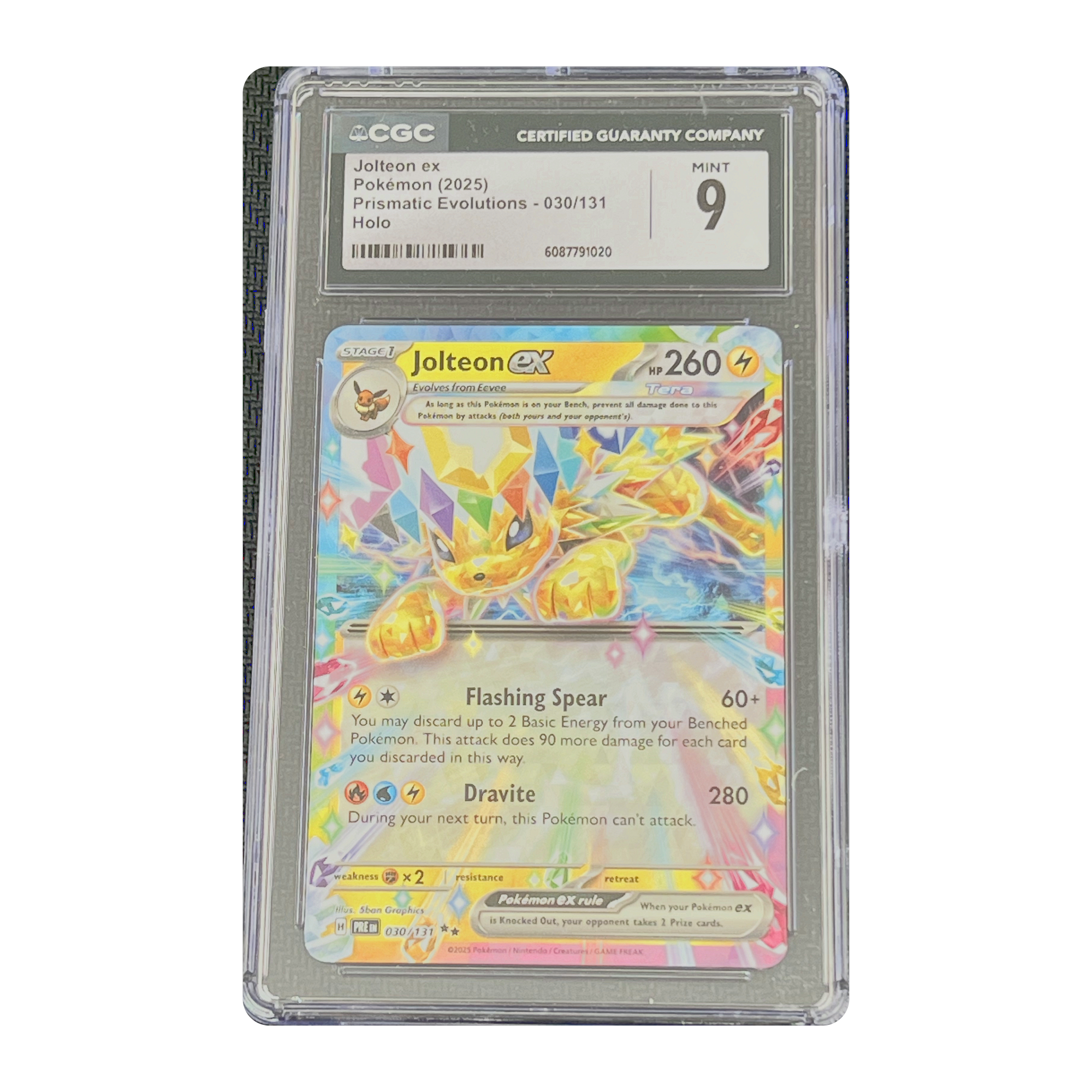 CGC 9 2025 Prismatic Evolutions Jolteon ex