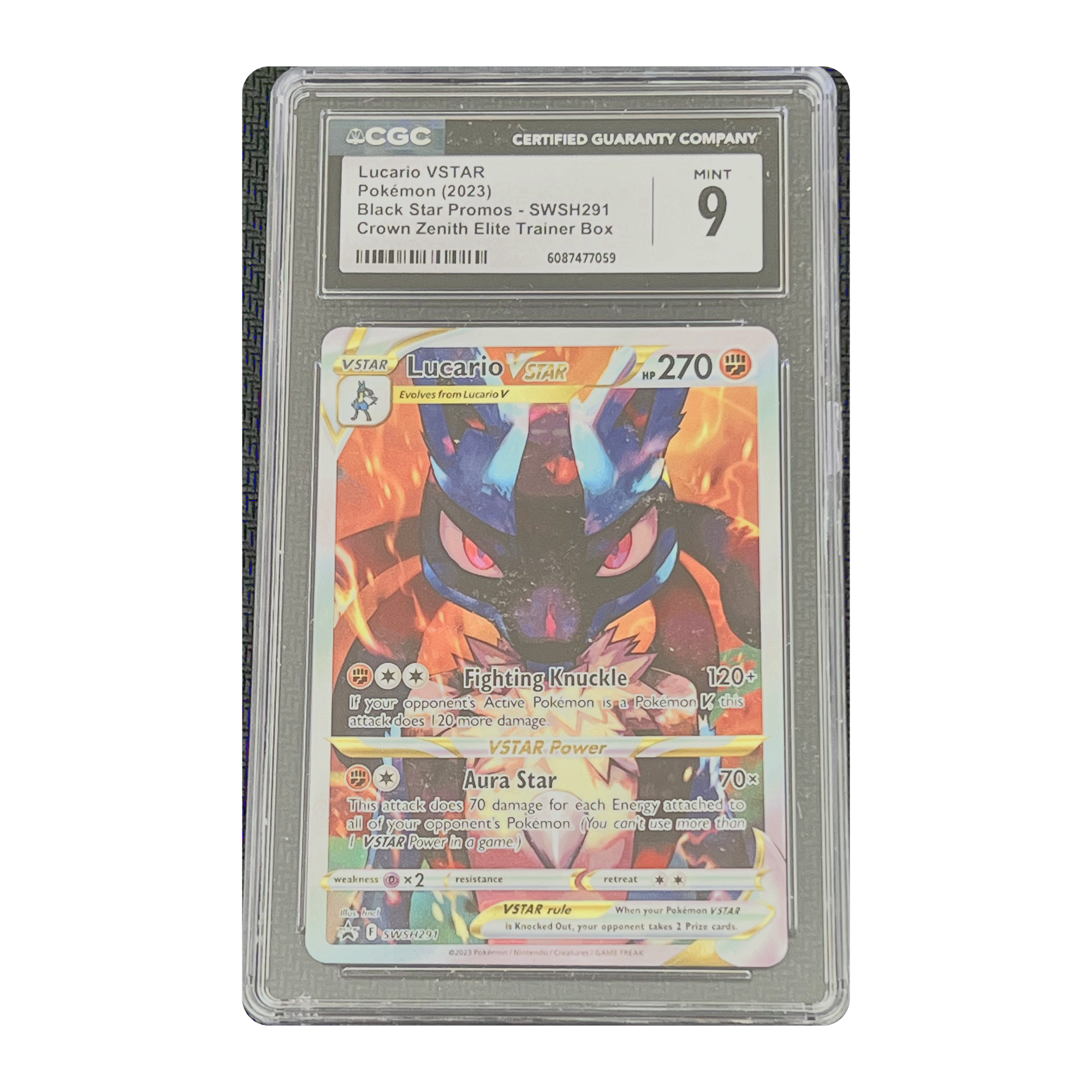 CGC 9 2023 Crown Zenith Lucario VSTAR