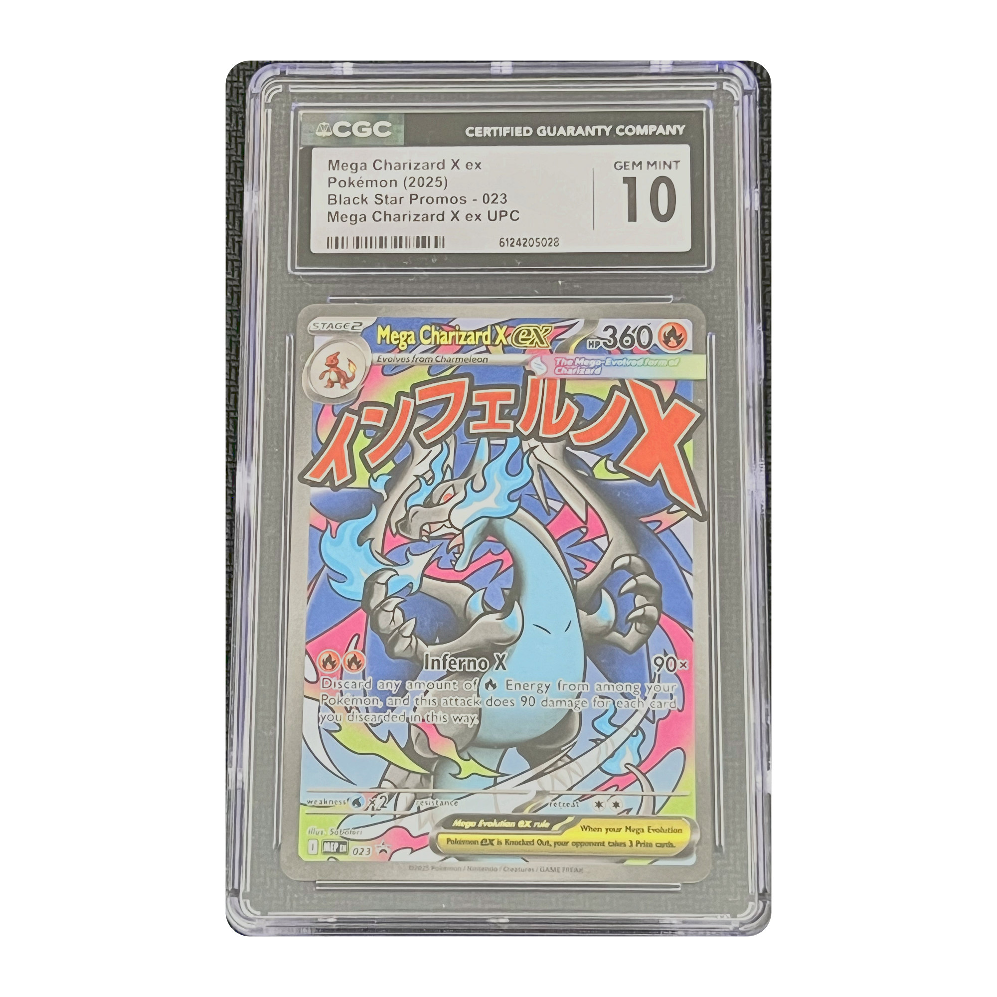 CGC 10 2025 Black Star Promos Mega Charizard X ex