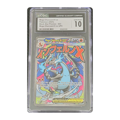 CGC 10 2025 Black Star Promos Mega Charizard X ex
