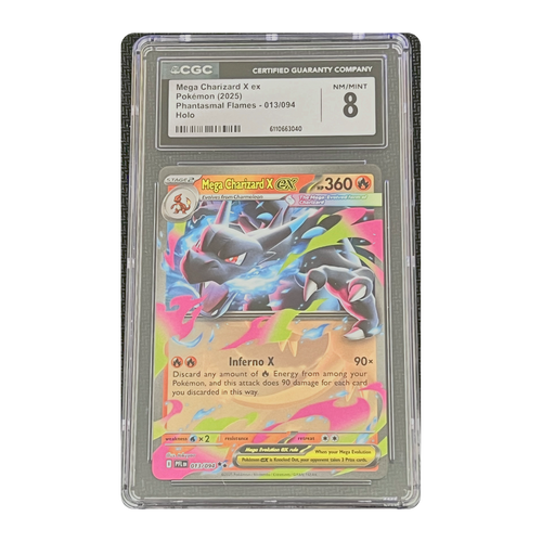 CGC 8 2025 Phantasmal Flames Mega Charizard X ex