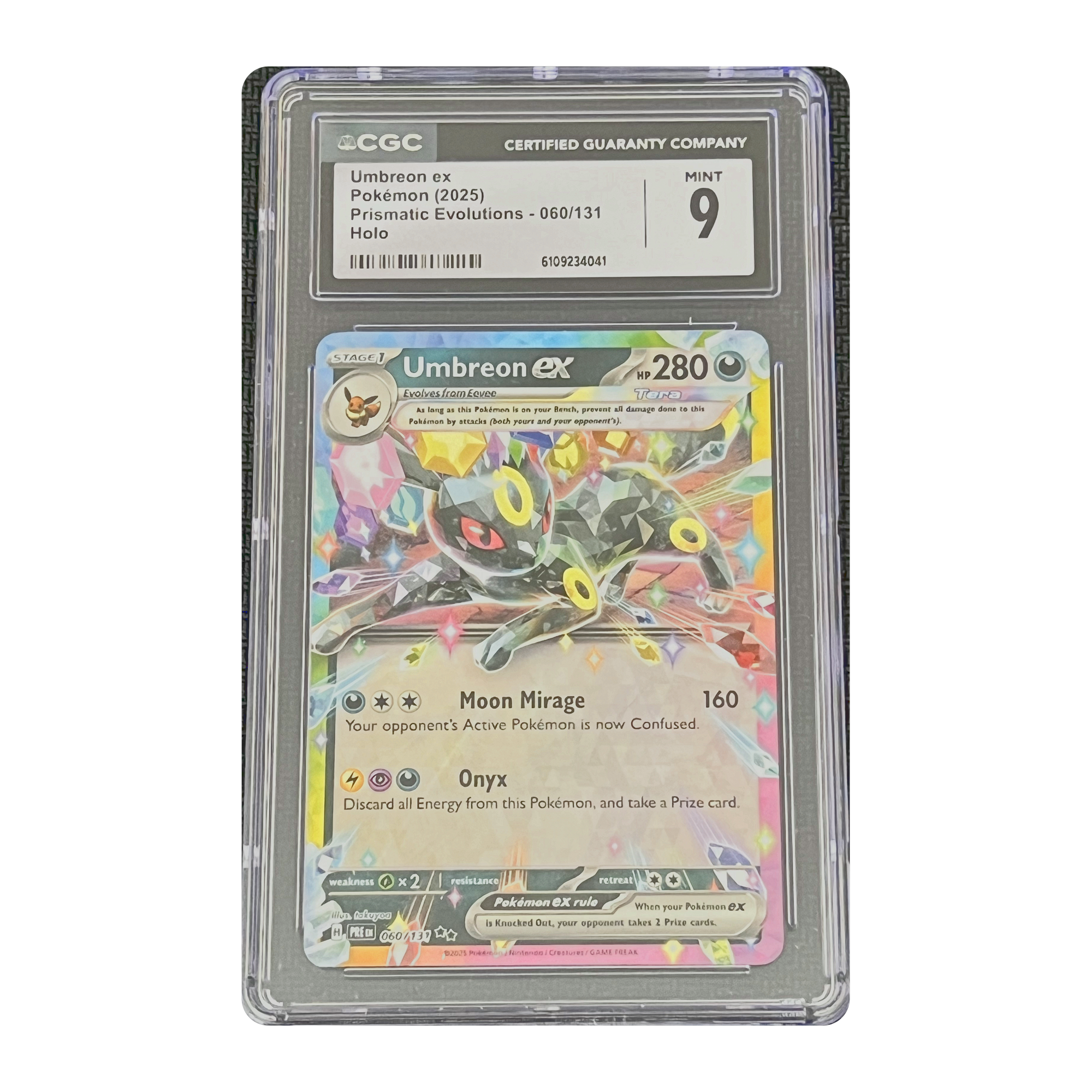 CGC 9 2025 Prismatic Evolutions Umbreon ex