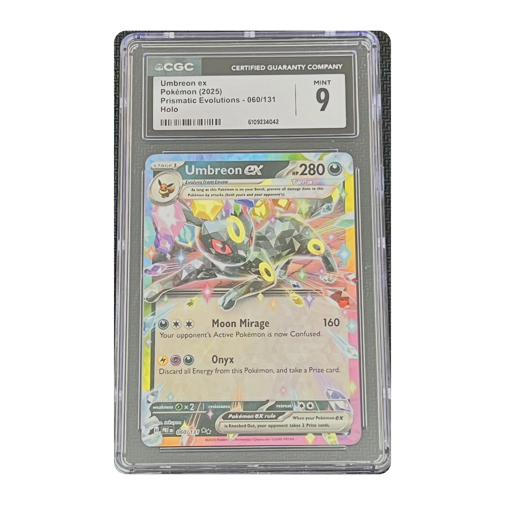 CGC 9 2025 Prismatic Evolutions Umbreon ex