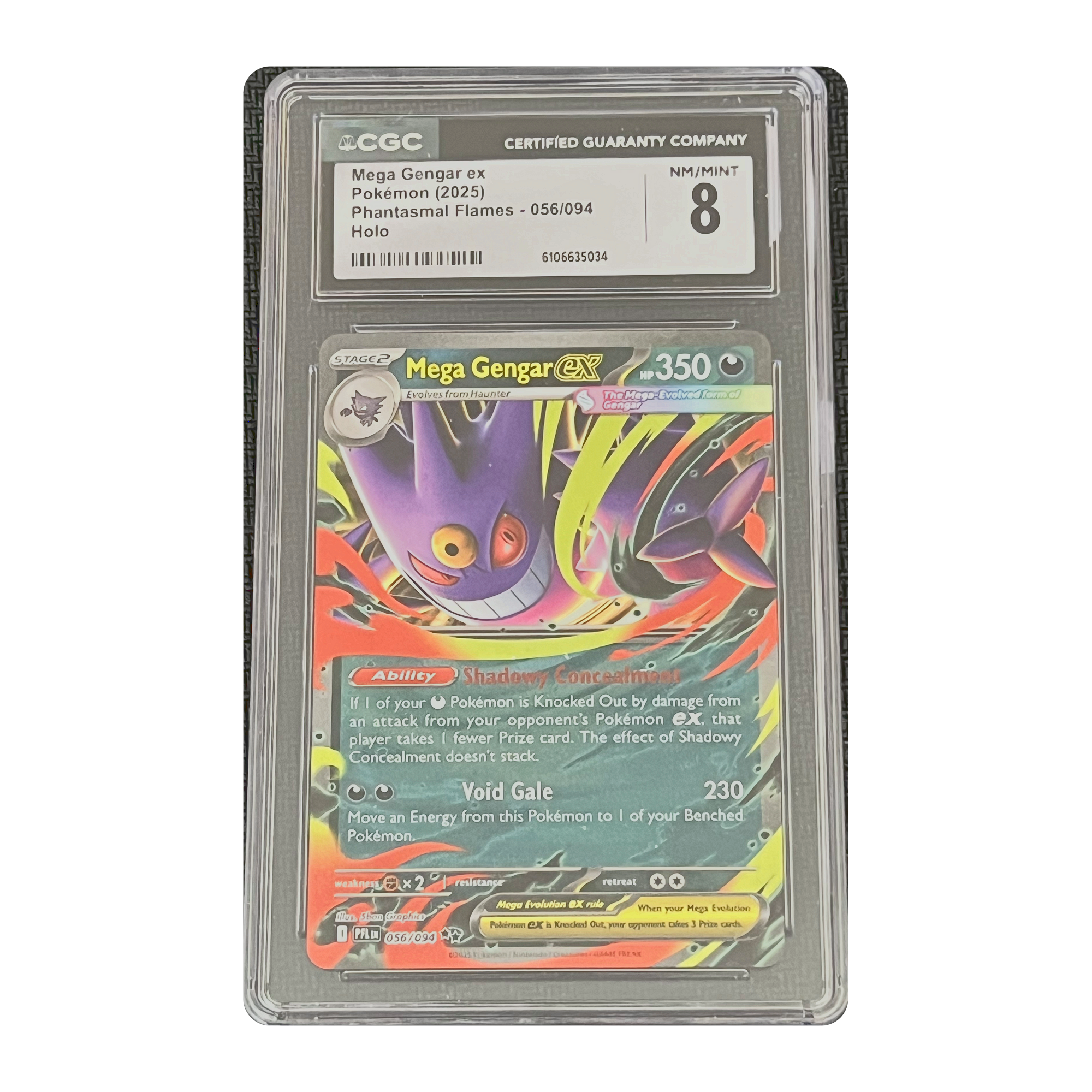 CGC 8 2025 Phantasmal Flames Mega Gengar ex