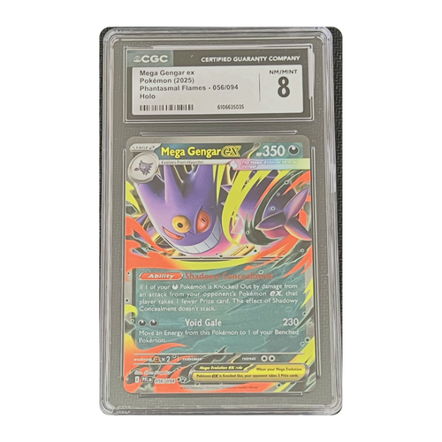 CGC 8 2025 Phantasmal Flames Mega Gengar ex