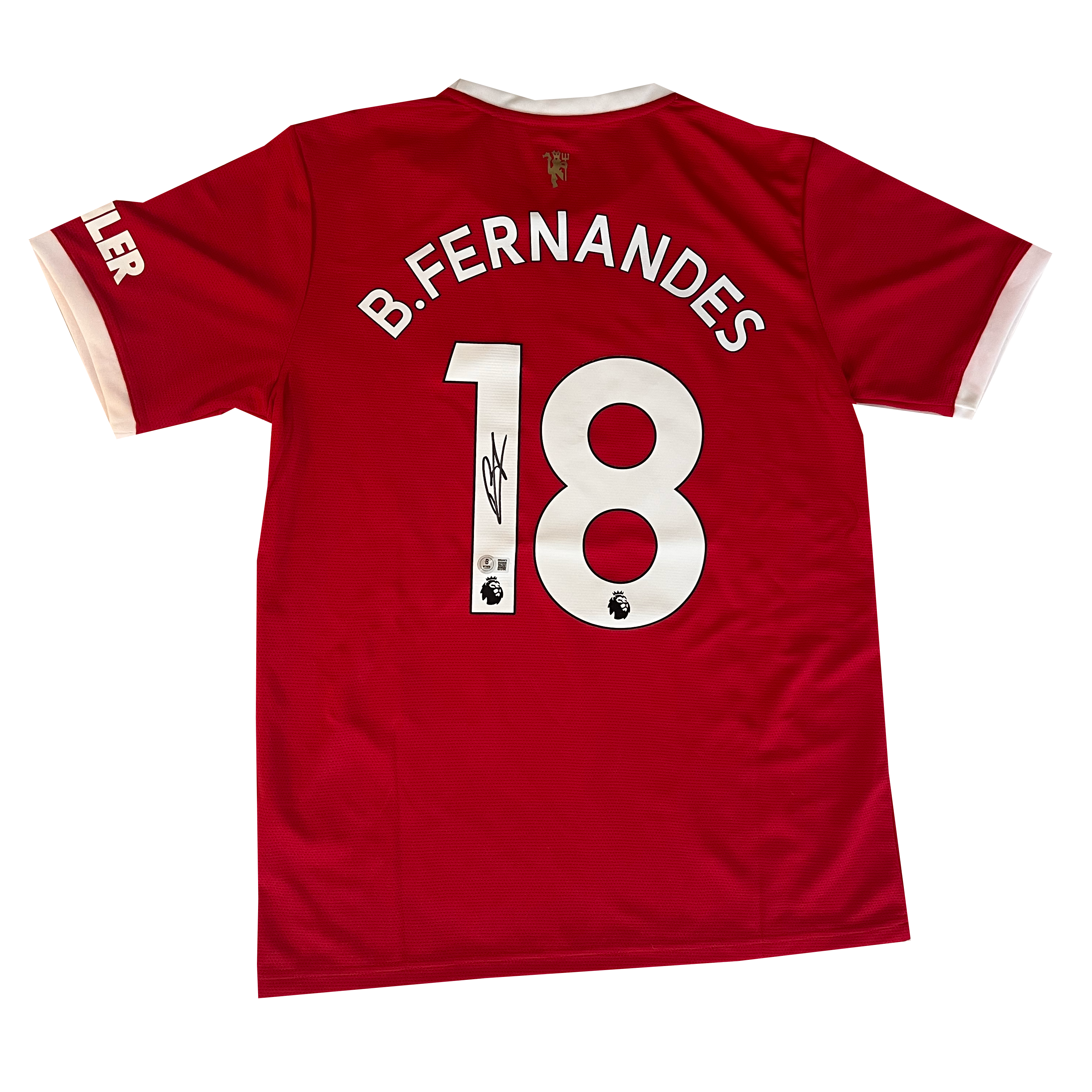 Bruno Fernandes Signed Manchester United 2021/22 Home Jersey (Beckett COA)